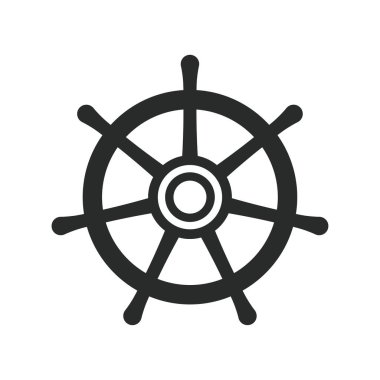 Geminin tekerlek simgesi grafik vektör tasarımı çizimi