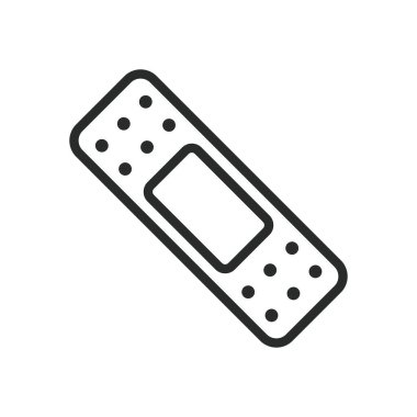 Tıbbi alçı simgesi grafik vektör tasarımı çizimi