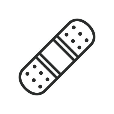 Tıbbi alçı simgesi grafik vektör tasarımı çizimi