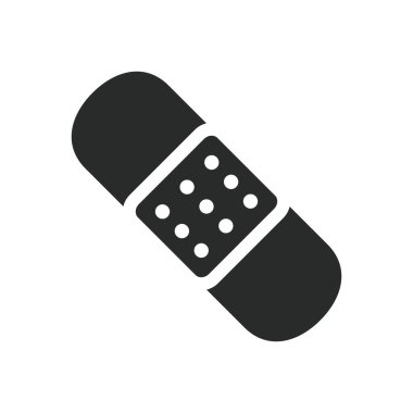 Tıbbi alçı simgesi grafik vektör tasarımı çizimi