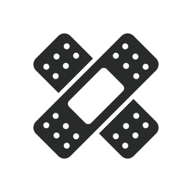 Tıbbi alçı simgesi grafik vektör tasarımı çizimi