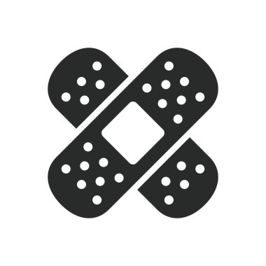 Tıbbi alçı simgesi grafik vektör tasarımı çizimi