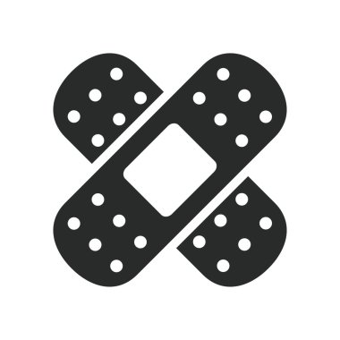 Tıbbi alçı simgesi grafik vektör tasarımı çizimi