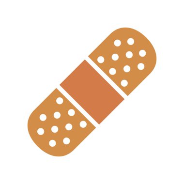 Tıbbi alçı simgesi grafik vektör tasarımı çizimi