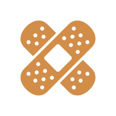 Tıbbi alçı simgesi grafik vektör tasarımı çizimi