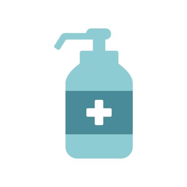el dezenfektanı ikonu grafik vektör tasarımı illüstrasyonu