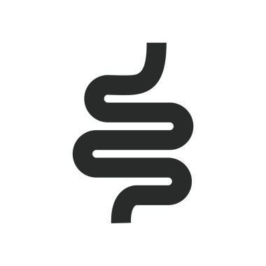 Kolon simgesi grafik vektör tasarımı çizimi