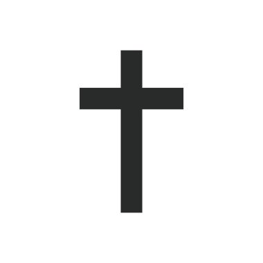 Hristiyan çapraz simgesi grafik vektör tasarımı çizimi