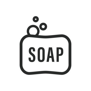 Sabun simgesi grafik vektör tasarımı çizimi