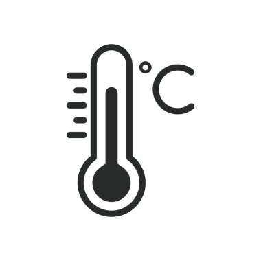 Termometre simgesi grafik vektör tasarımı çizimi
