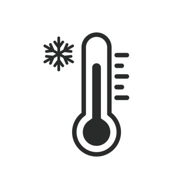 Termometre simgesi grafik vektör tasarımı çizimi