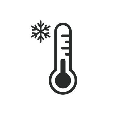 Termometre simgesi grafik vektör tasarımı çizimi