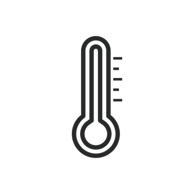 Termometre simgesi grafik vektör tasarımı çizimi