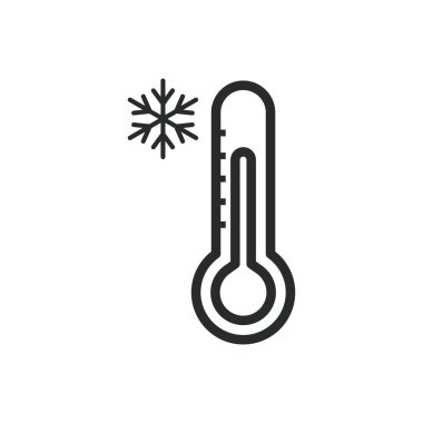 Termometre simgesi grafik vektör tasarımı çizimi