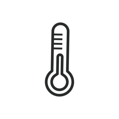 Termometre simgesi grafik vektör tasarımı çizimi