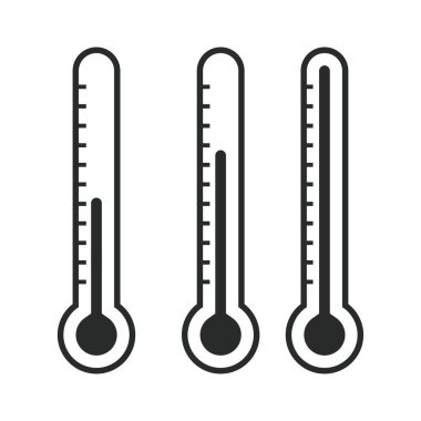 Termometre simgesi grafik vektör tasarımı çizimi
