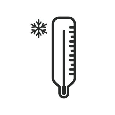 Termometre simgesi grafik vektör tasarımı çizimi