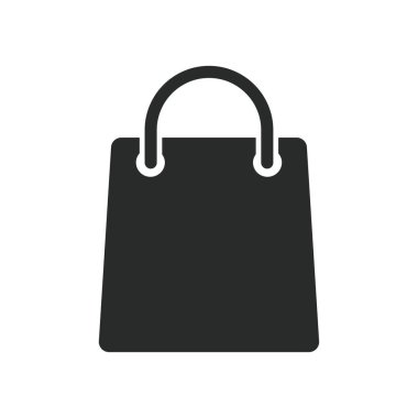 Poşet simgesi grafik vektör tasarımı çizimi