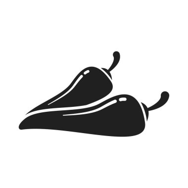 Chili simgesi grafik vektör tasarımı illüstrasyonu