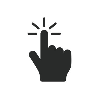 parmak el simgesi grafik vektör tasarımı illüstrasyonu