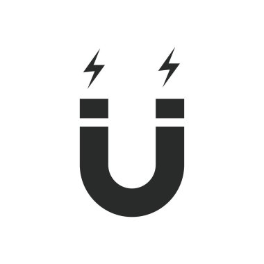 mıknatıs simgesi grafik vektör tasarımı çizimi