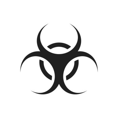 Biyolojik tehlike simge vektör tasarımı tasarlamak