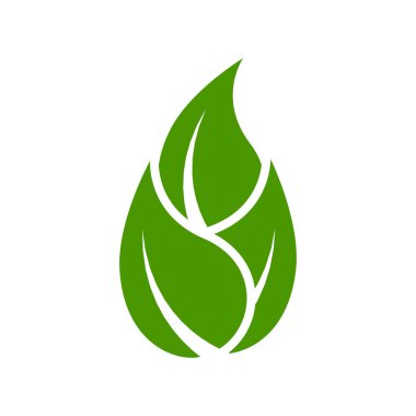 Yaprak Simgesi Vektör Tasarım Sembolü illüName