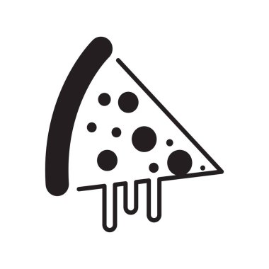 Pizza Simgesi Vektör Tasarım Sembolü illüName