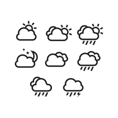 hava Simgesi Vektör Tasarım Sembolü illüName