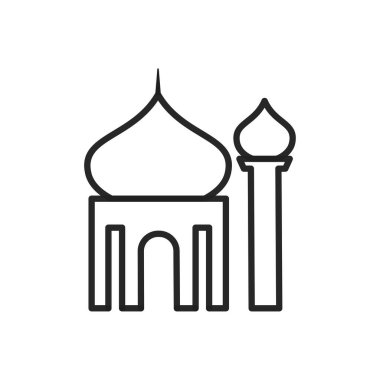 Cami simgesi vektör tasarımı illüstrasyonu