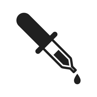 pipette simgesi vektör tasarımı çizimi