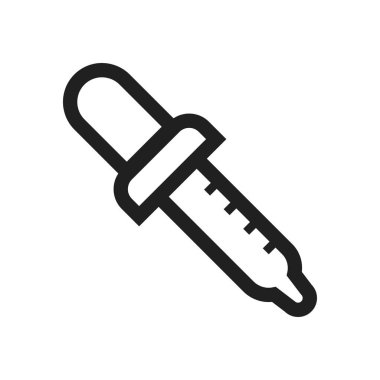 pipette simgesi vektör tasarımı çizimi