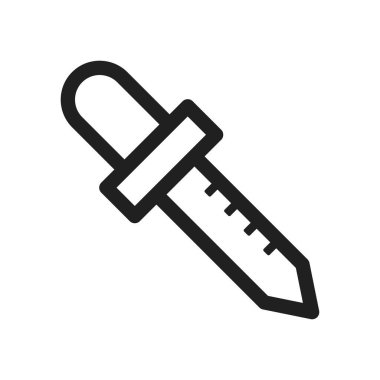 pipette simgesi vektör tasarımı çizimi