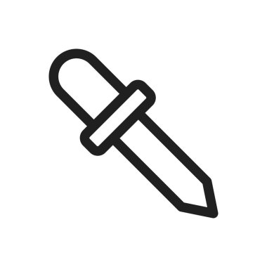 pipette simgesi vektör tasarımı çizimi