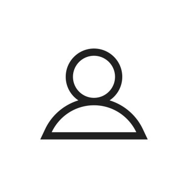 kullanıcı simgesi vektör tasarımı çizimi