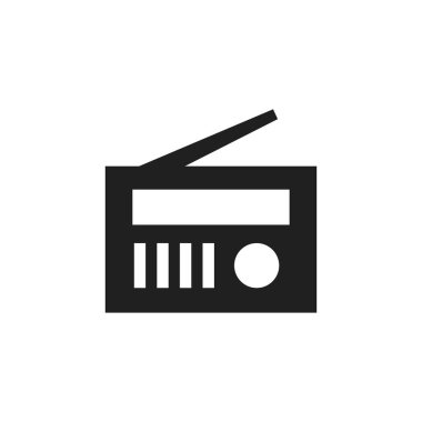 radyo simgesi vektör tasarımı illüstrasyonu