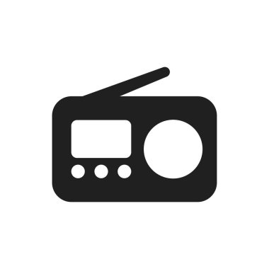 radyo simgesi vektör tasarımı illüstrasyonu