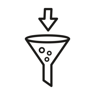 filtre simgesi vektör tasarımı çizimi