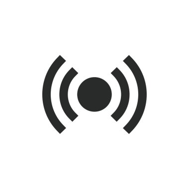 Sıcak nokta ikon vektör tasarımı illüstrasyonu