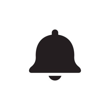 Çan, bildirim simgesi vektör tasarımı illüstrasyonu