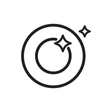 Bulaşık ikonu vektörü. Bulaşık makinesi tabelası. Temizlik sembolü.