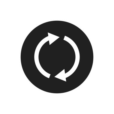 Simge vektör tasarımı illüstrasyonunu eşzamanla, tazele