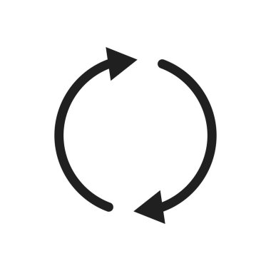 Simge vektör tasarımı illüstrasyonunu eşzamanla, tazele