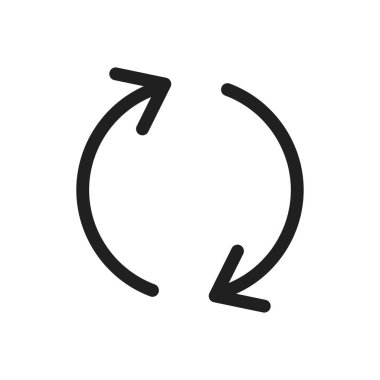 Simge vektör tasarımı illüstrasyonunu eşzamanla, tazele