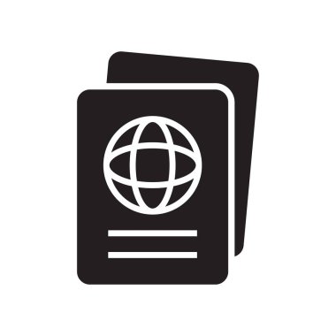 Pasaport simgesi vektör tasarımı illüstrasyonu