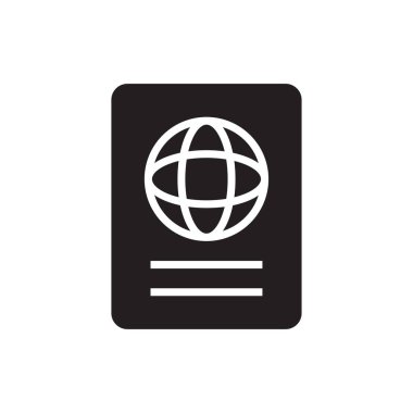 Pasaport simgesi vektör tasarımı illüstrasyonu