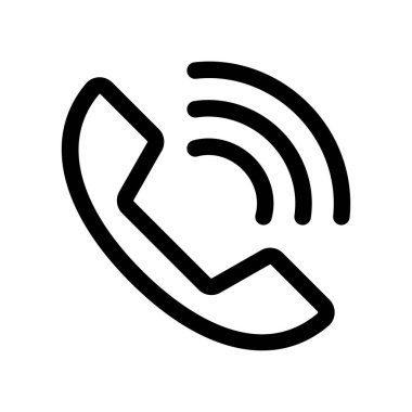 Telefon iletişimi simgesi vektör tasarımı illüstrasyonu