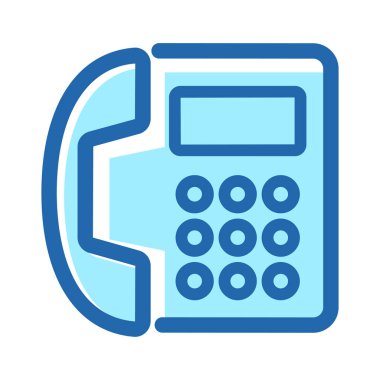 Telefon iletişimi simgesi vektör tasarımı illüstrasyonu