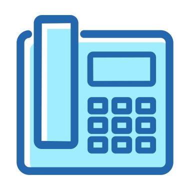 Telefon iletişimi simgesi vektör tasarımı illüstrasyonu