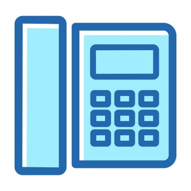 Telefon iletişimi simgesi vektör tasarımı illüstrasyonu